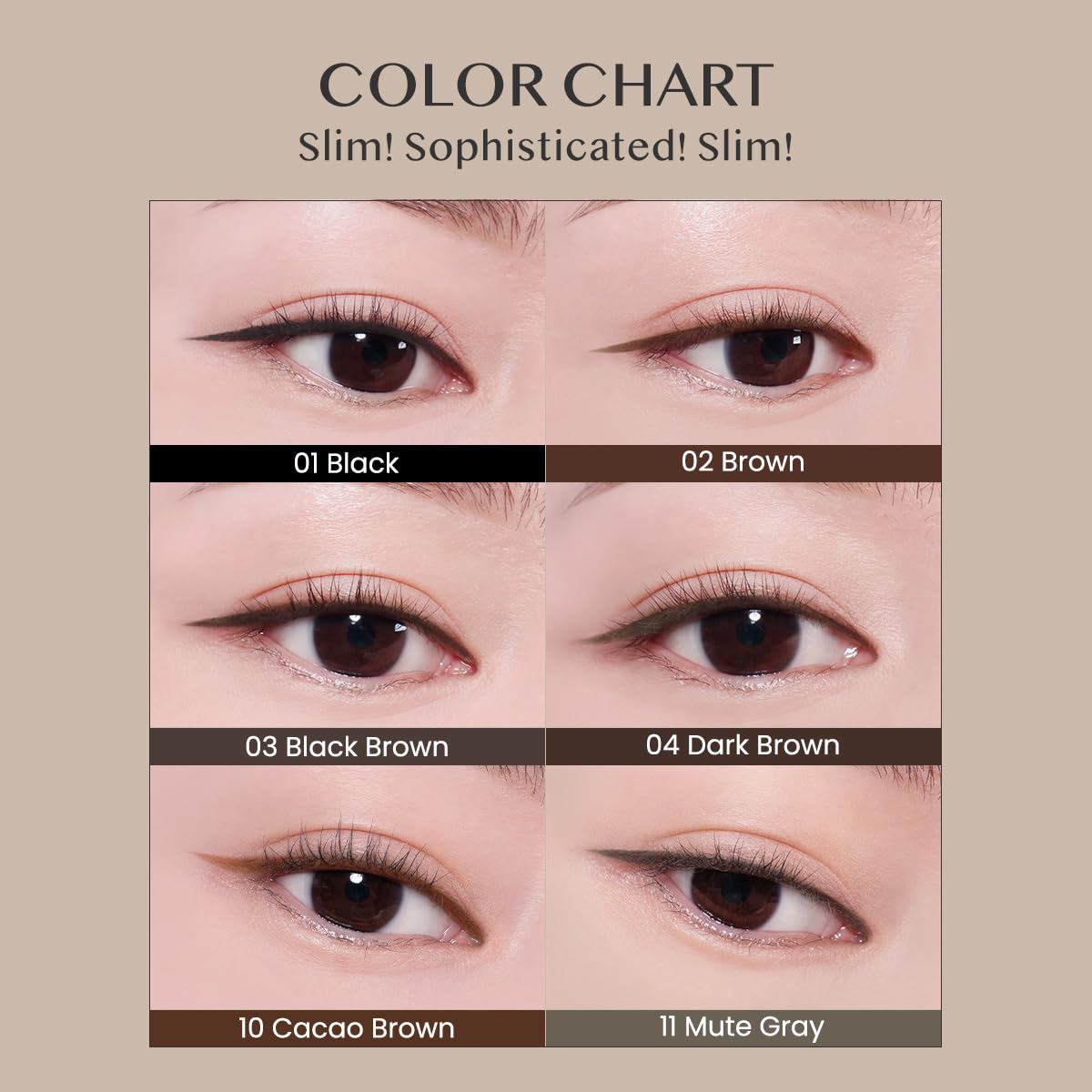 CLIO PROFESSIONAL Sharp So Simple Waterproof Pencil Liner – 2mm Tip, Rich Color, 03 Black Brown