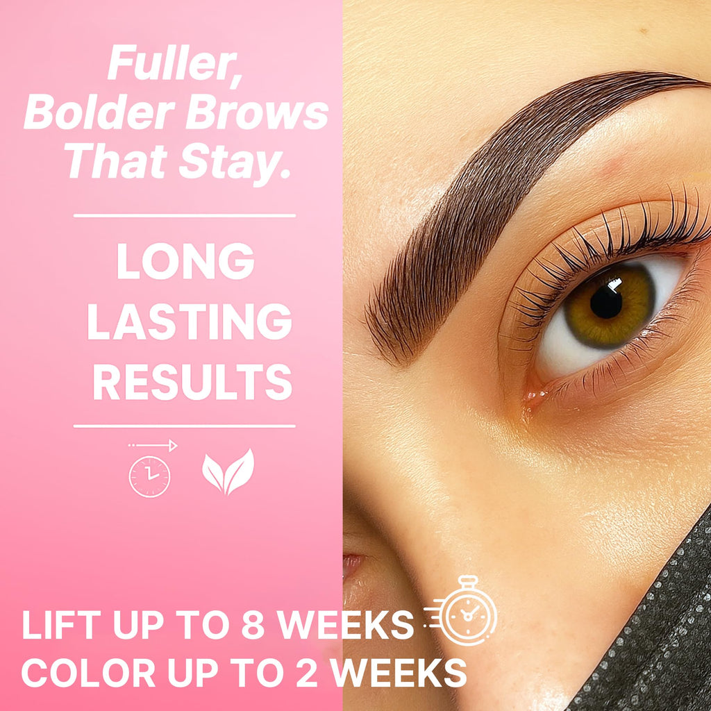 CLIONE PRIME Korean At-Home Lash Lift & Brow Color Kit — Temporary, Gentle Vitamin C Formula