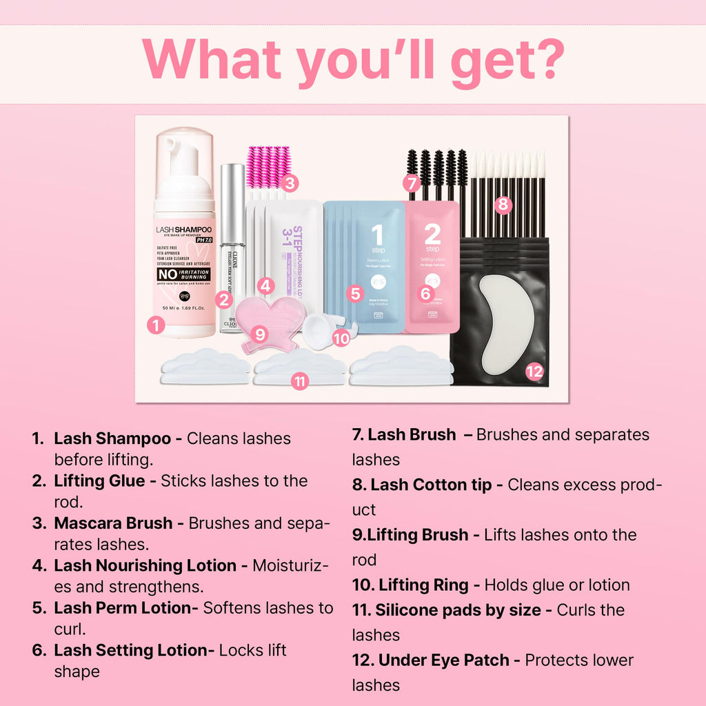 CLIONE PRIME Korean Lash Lift Kit – Eyelash Perm & Eyebrow Lamination at Home