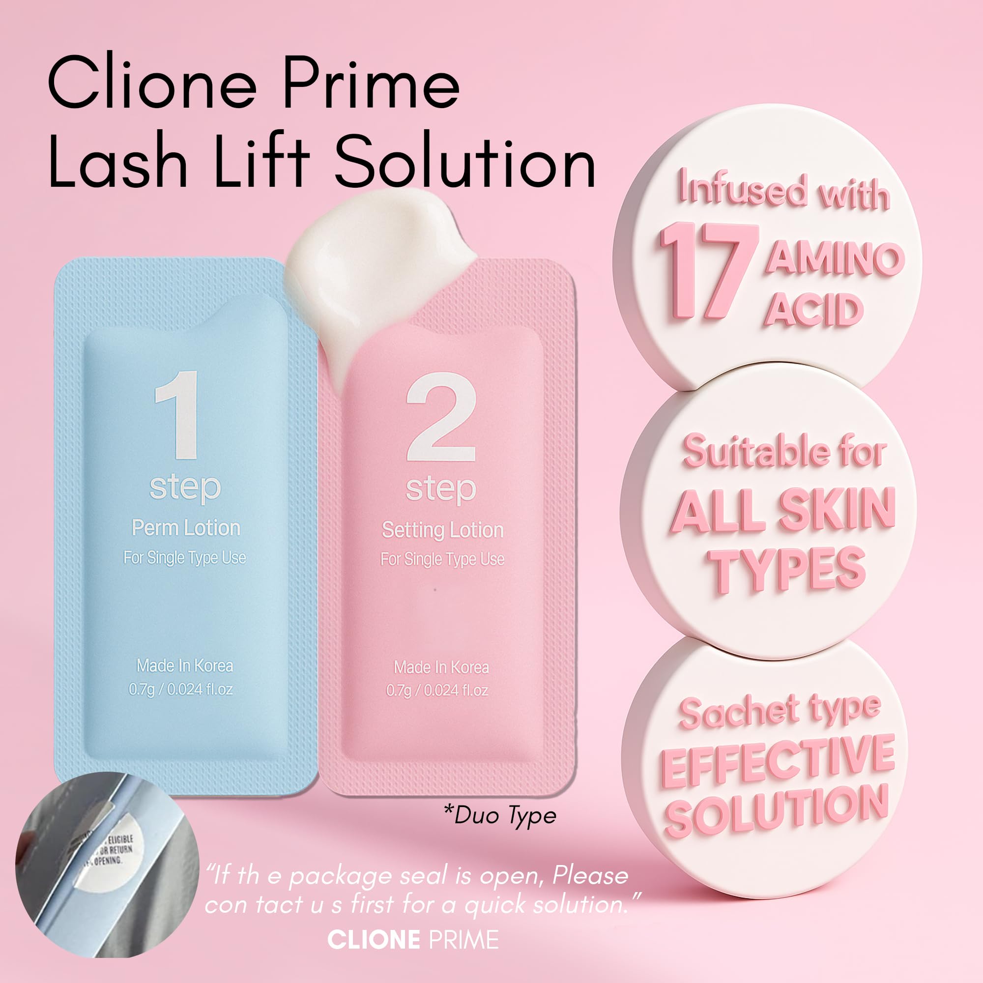 CLIONE PRIME Korean Lash Lift Kit – Eyelash Perm & Eyebrow Lamination at Home