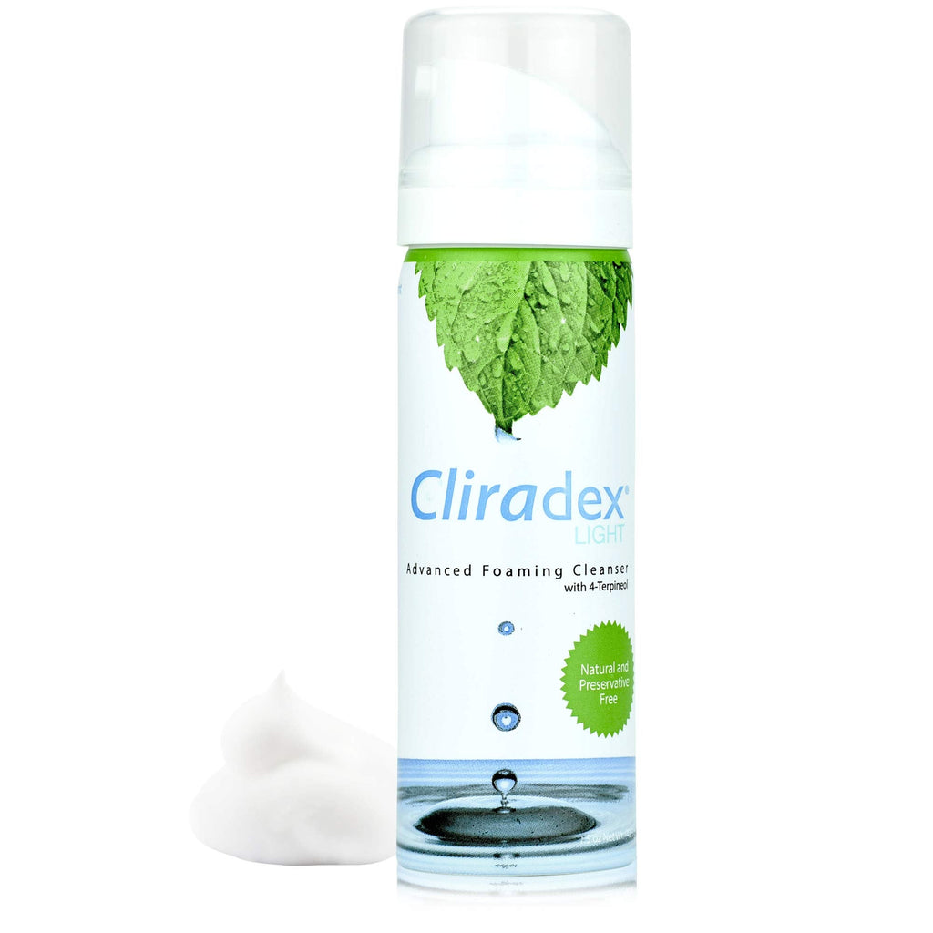 Cliradex Foam - Gentle Eyelid Cleanser & Eyelash Conditioner | Safe Daily Eyelid Hygiene - 1.5oz, 4-Terpineol Formula