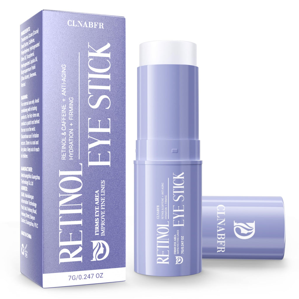 CLNABFR Retinol & Caffeine Eye Balm Stick – Dark Circles, Puffiness & Fine Lines