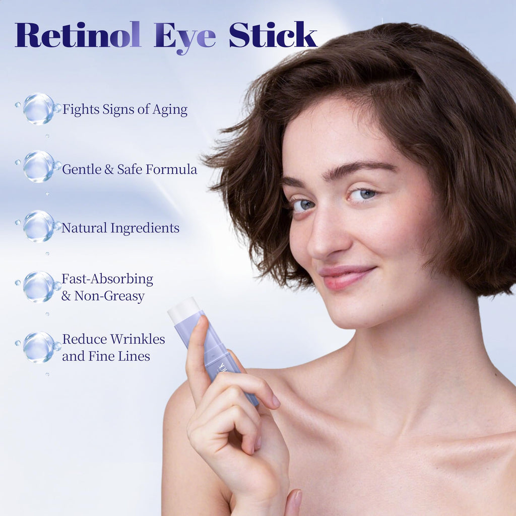 CLNABFR Retinol & Caffeine Eye Balm Stick – Dark Circles, Puffiness & Fine Lines