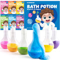 CLOUQUAR Kids Bath Bomb Potions — Non-Toxic Fizzy Bubble Bath, 6-Pack