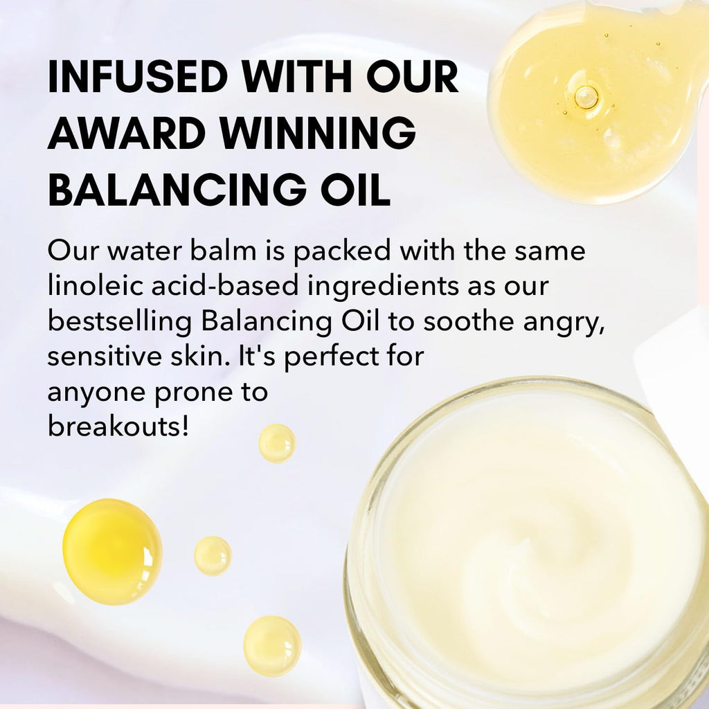 Clover Balancing Water Balm | Lightweight Gel-Cream for Sensitive Skin | Ceramides, Peptides & Linoleic Acid | Vegan & Cruelty-Free 60 ml