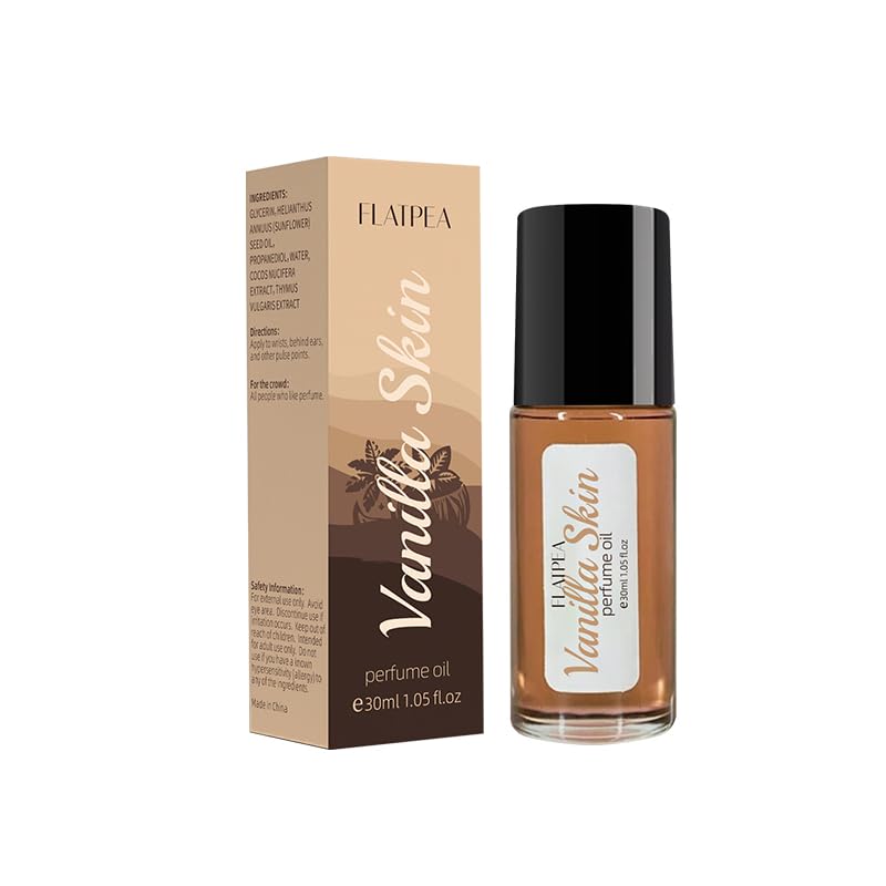 CLQFDT Vanilla Skin Perfume for Women – 30ml Roll-On with Coconut & Musk Ambergris