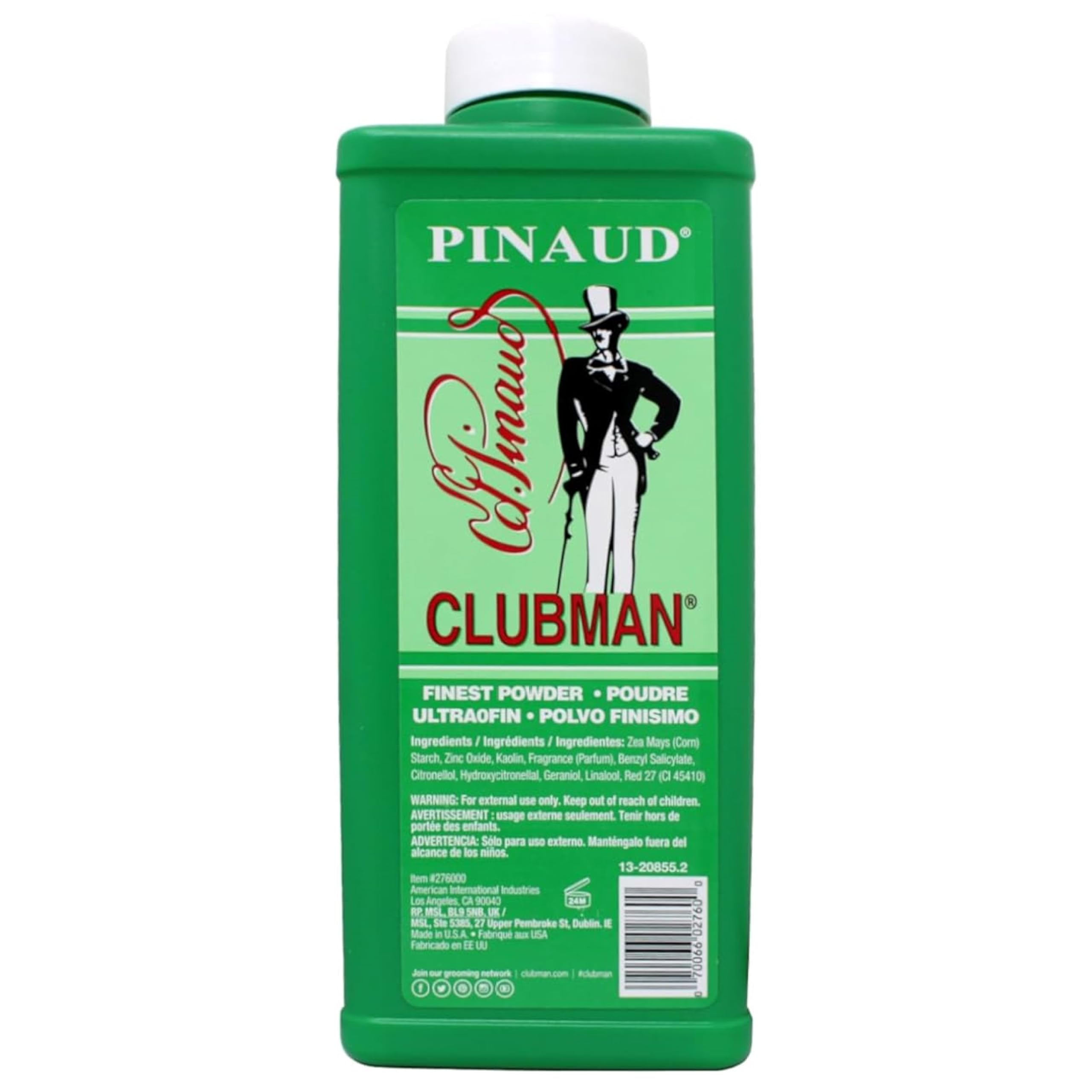Clubman Pinaud Powder 9.0 oz – Moisture Control, Skin Comfort, Iconic Scent
