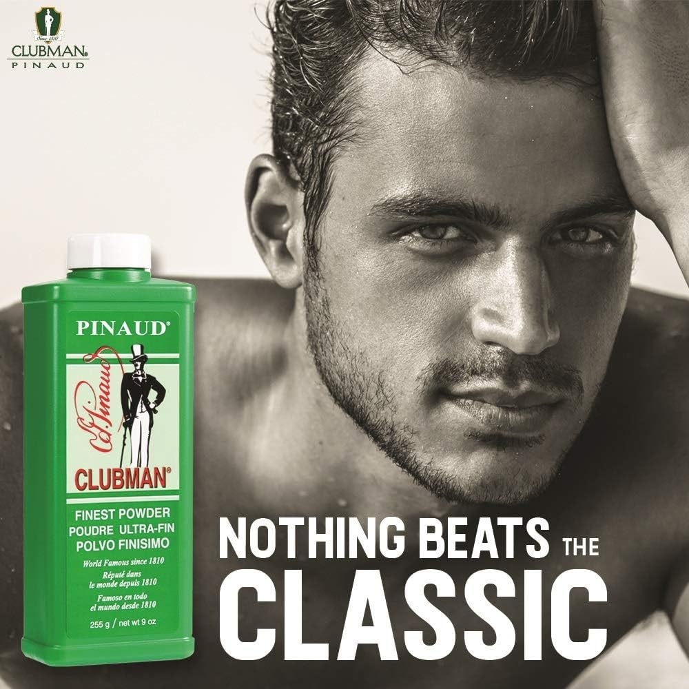 Clubman Pinaud Powder 9.0 oz – Moisture Control, Skin Comfort, Iconic Scent