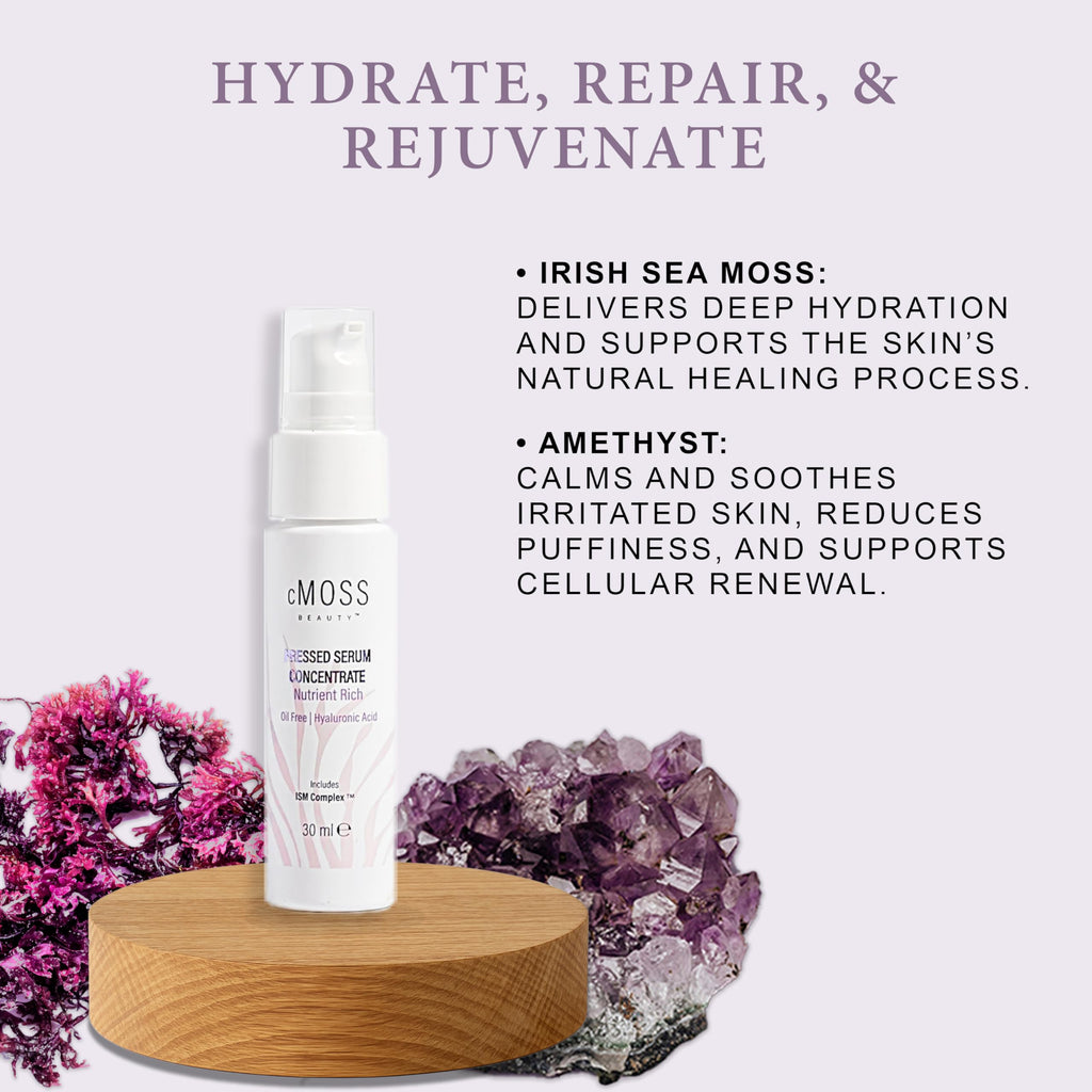 cMOSS BEAUTY Sea Moss Infused Pressed Serum Concentrate – Oil-Free Hydration