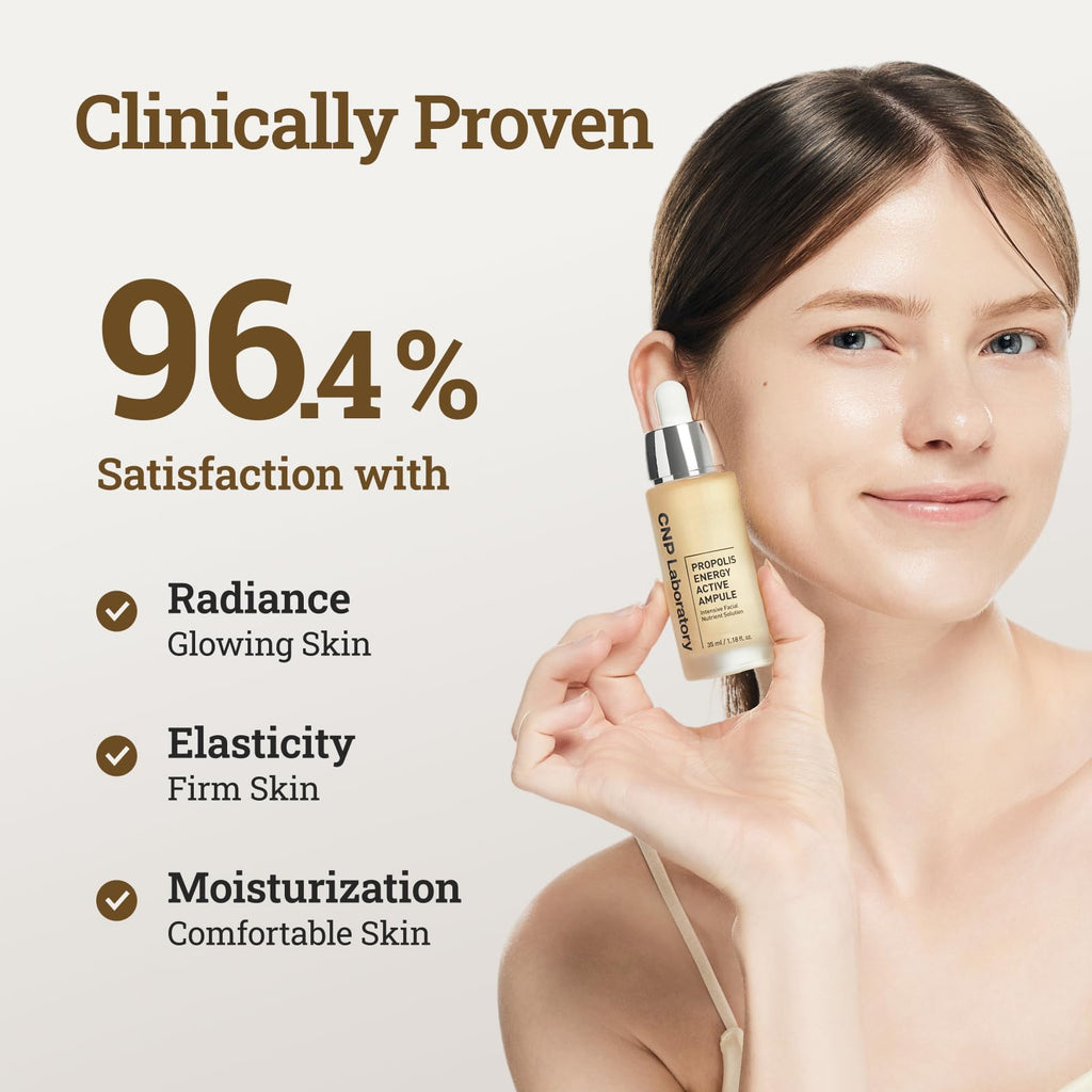 CNP Honey Glow Serum - Propolis Hyaluronic Acid & Centella for Sensitive Skin | Korean Skincare (1.18 fl oz / 35 ml)