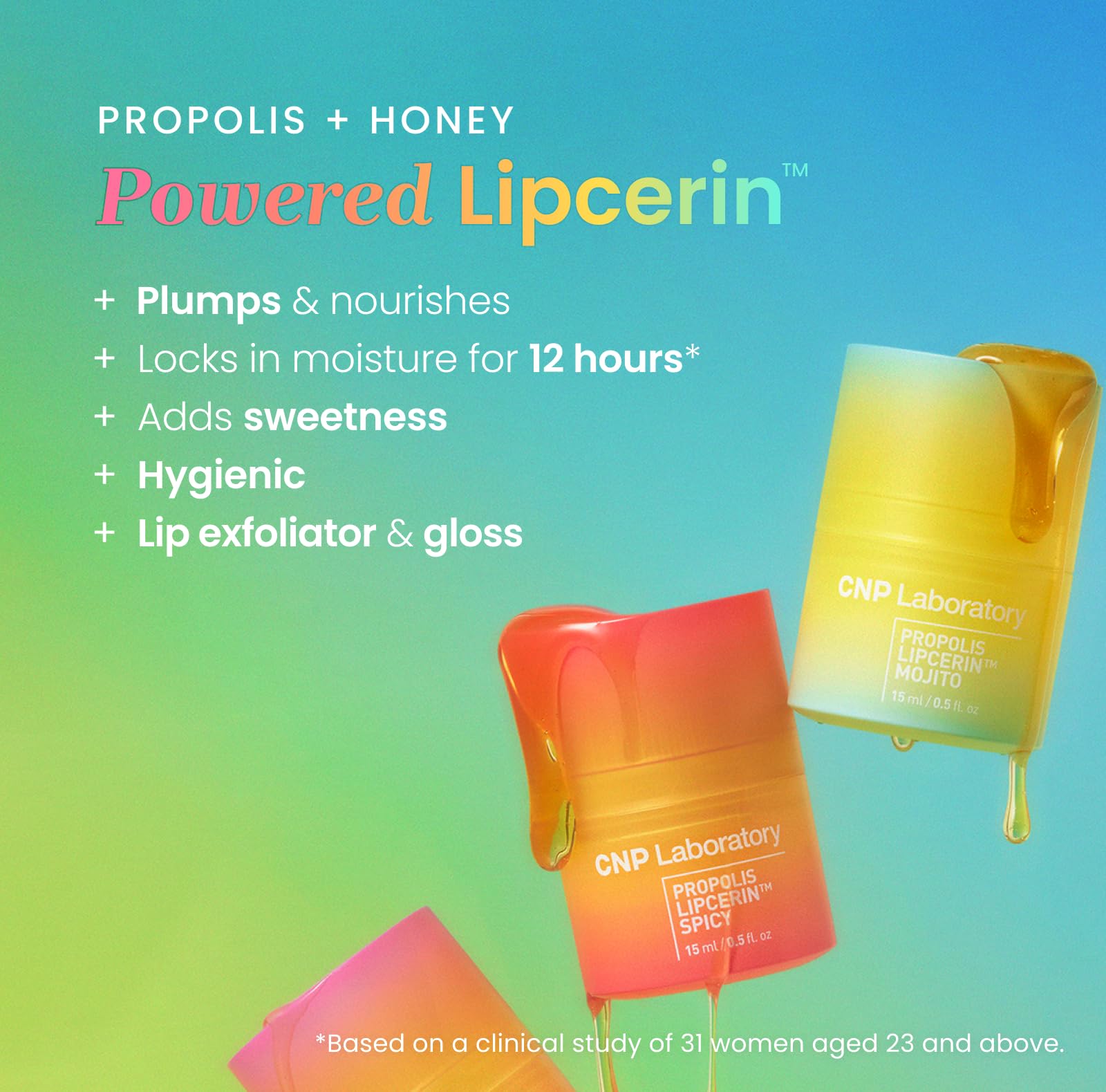 CNP Honey Lip Butter Propolis Lipcerin 02 Berry – Hydrating Overnight Lip Balm & Mask (0.5 fl oz)
