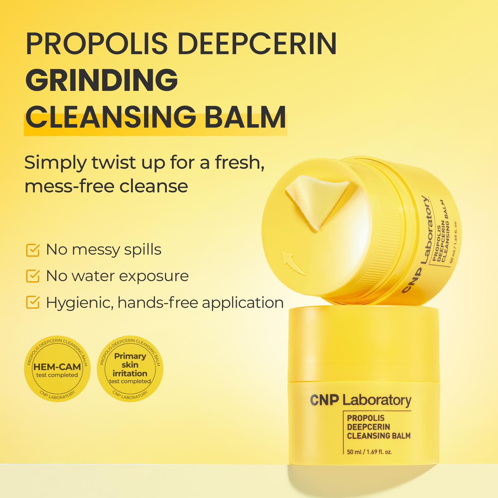CNP Propolis Deepcerin Cleansing Balm – Gentle Butter-to-Milk Makeup Remover for Dry & Sensitive Skin