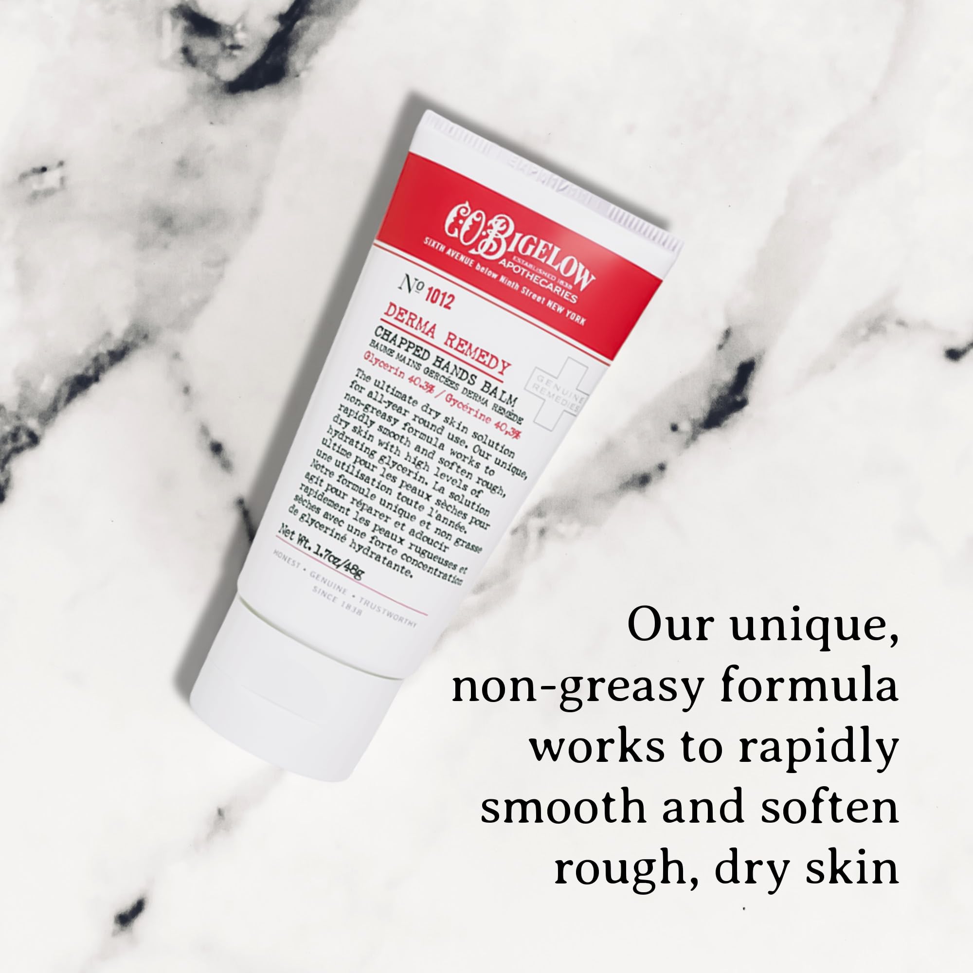 C.O. Bigelow Chapped Hands Balm No. 1012 with Glycerin 40.3% – 1.7 oz