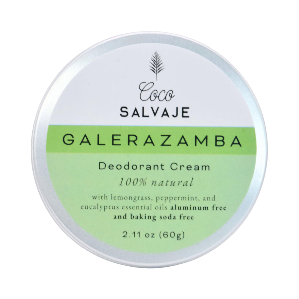 COCO SALVAJE Natural Deodorant for Women & Men | Aluminum-Free, Vegan & Hypoallergenic | Lemongrass 2.11oz