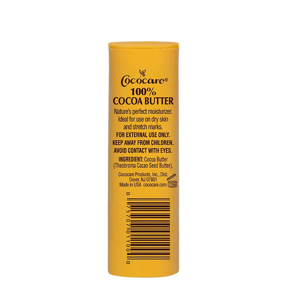Cococare 100% Cocoa Butter Stick – All-Natural Hydration & Protection (The Yellow Stick) – 6 Pack