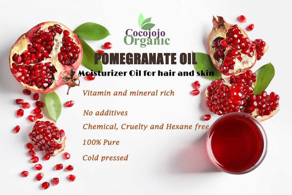 Cocojojo Pomegranate Oil – 100% Pure Seed Oil, Cold-Pressed, 32 oz (Premium Grade)