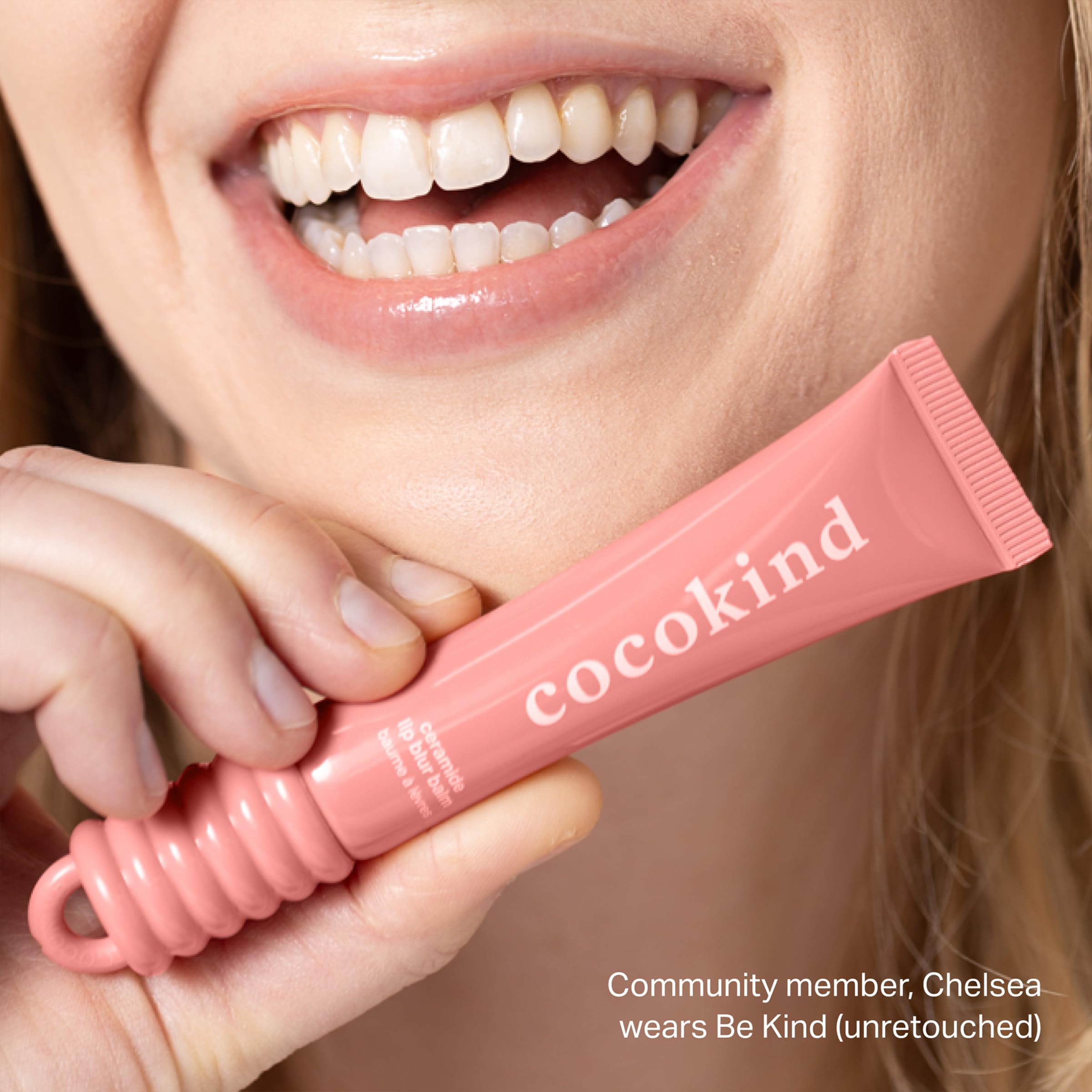 Cocokind Ceramide Lip Blur Balm Be Kind – Coral Pink Hydrating Lip Care (3 Pack) for Sensitive Lips