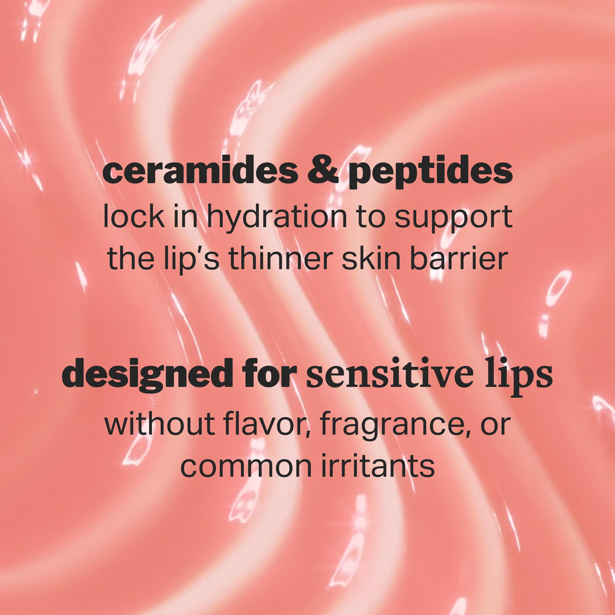 Cocokind Ceramide Lip Blur Balm Be Kind - Coral Pink Hydrating Lip Balm with Ceramides & Peptides | Sensitive Lips, 6-Pack