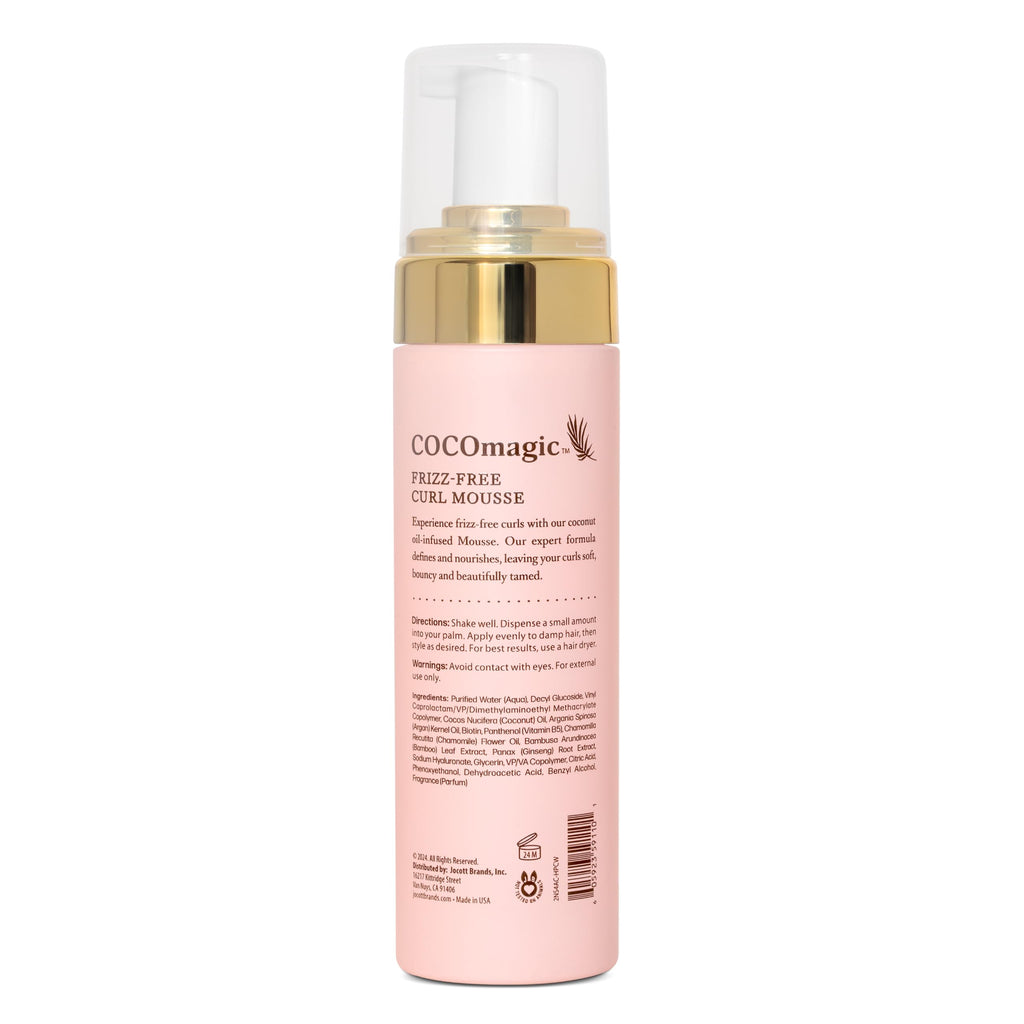 Cocomagic Frizz-Free Curl Mousse with Coconut Oil | Defines, Hydrates & Soft Hold