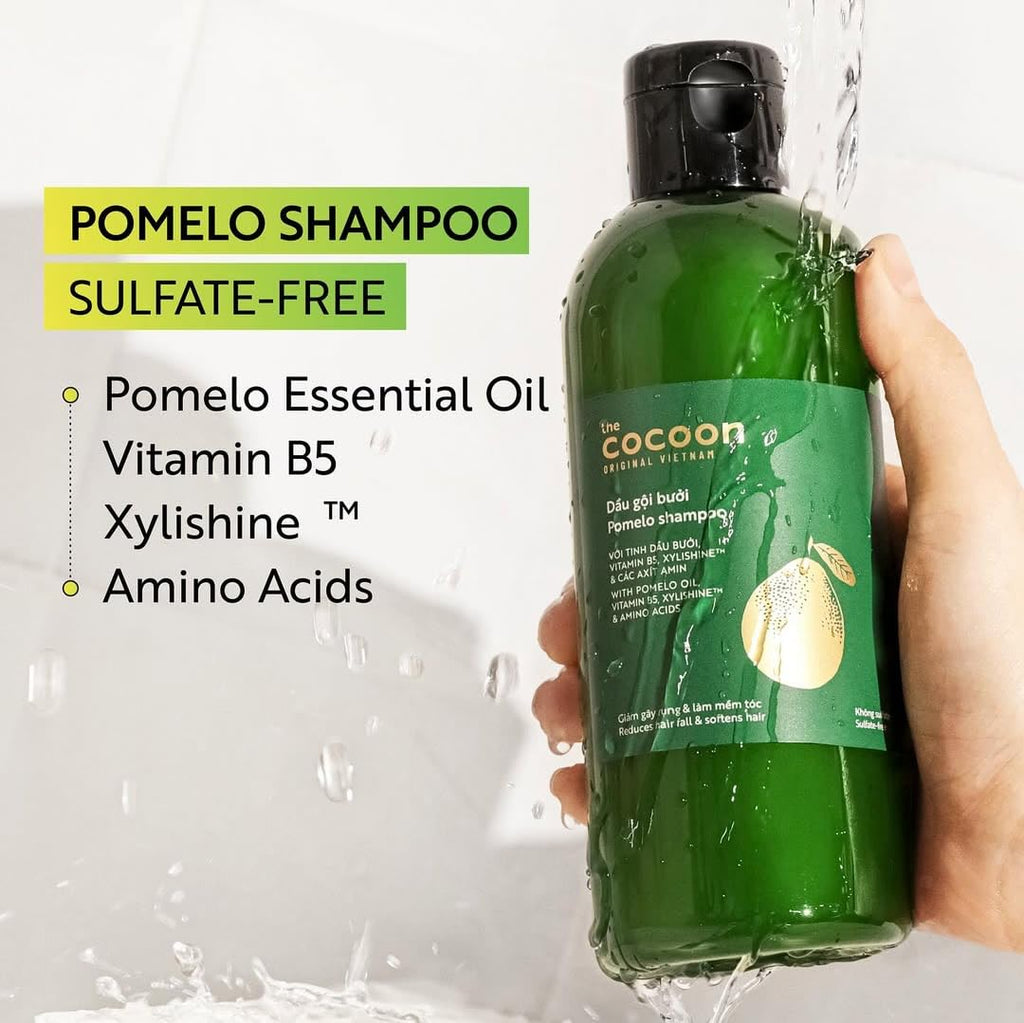 COCOONORIGINAL Pomelo Shampoo & Conditioner Bundle – Sulfate-Free, Vegan Care for Thinning, Damaged, Color-Treated Hair