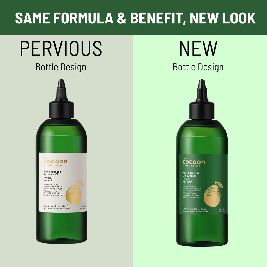 Cocoon Pomelo Oil Hair Tonic | Vegan Scalp Serum for Thinning & Damaged Hair – 10.5 fl oz