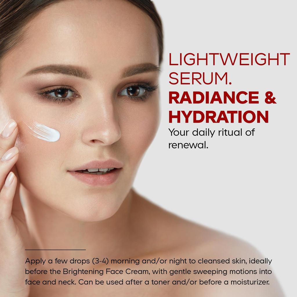 Codeage Maison Rouge Brightening Serum – Glutathione, Vitamin C & Hyaluronic Acid, Refillable