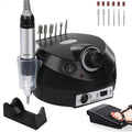 CoFashion Electric Nail Drill 30000RPM Efile Kit – 6 Bits & 6 Sanding Bands for Acrylic & Gel Nails