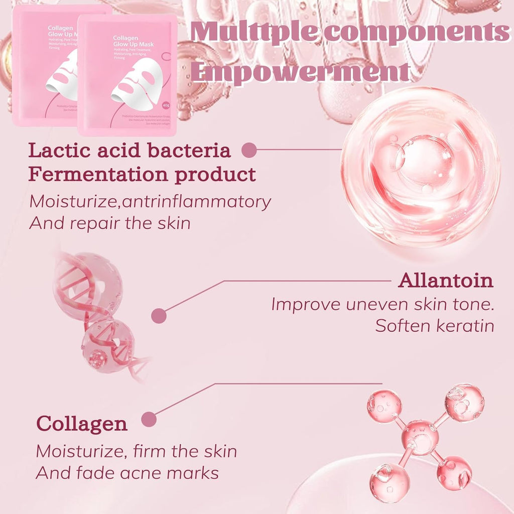 Collagen Glow Up Mask 2.0 – Overnight Hydration & Pore Refinement