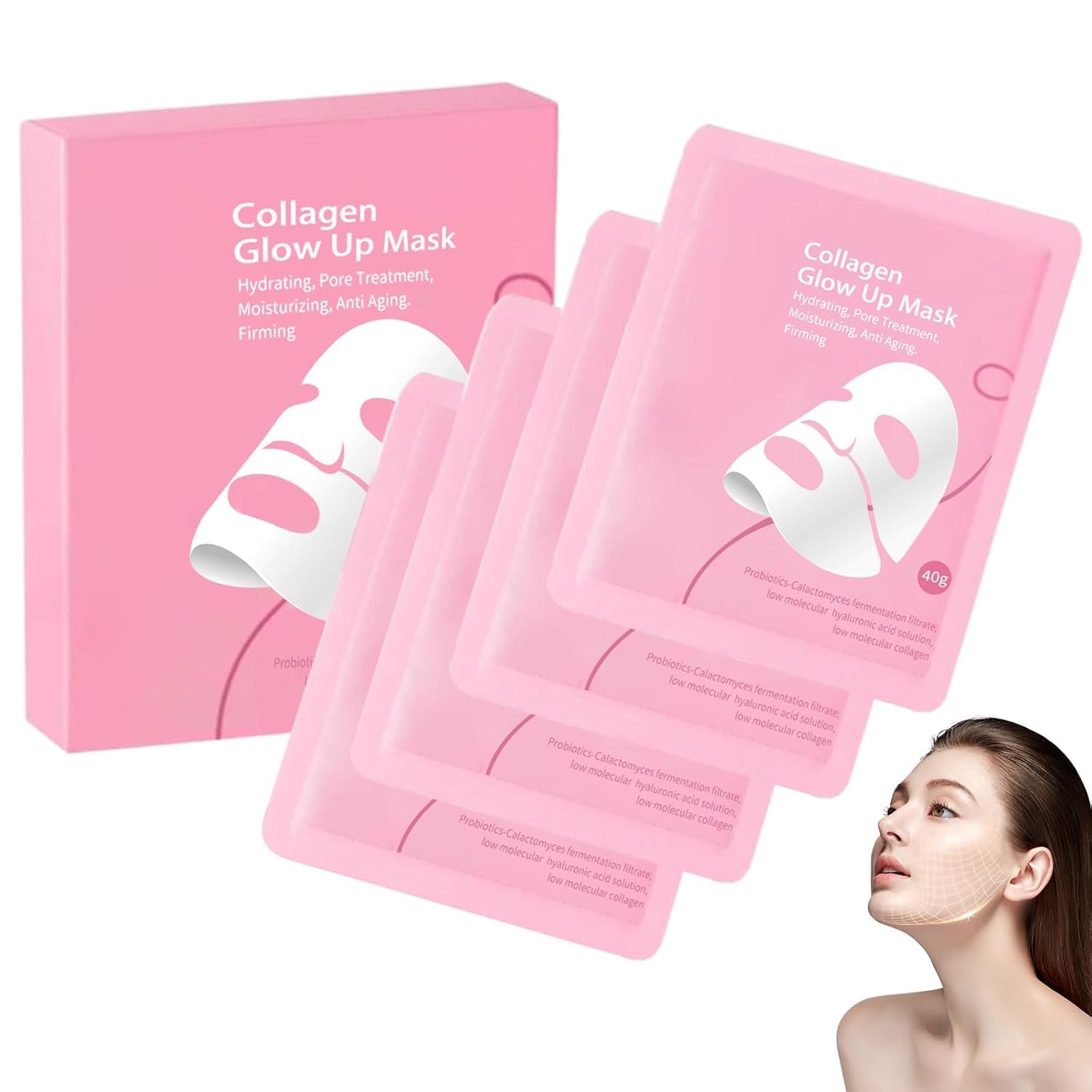 Collagen Glow Up Mask 2.0 – Overnight Hydration & Pore Refinement