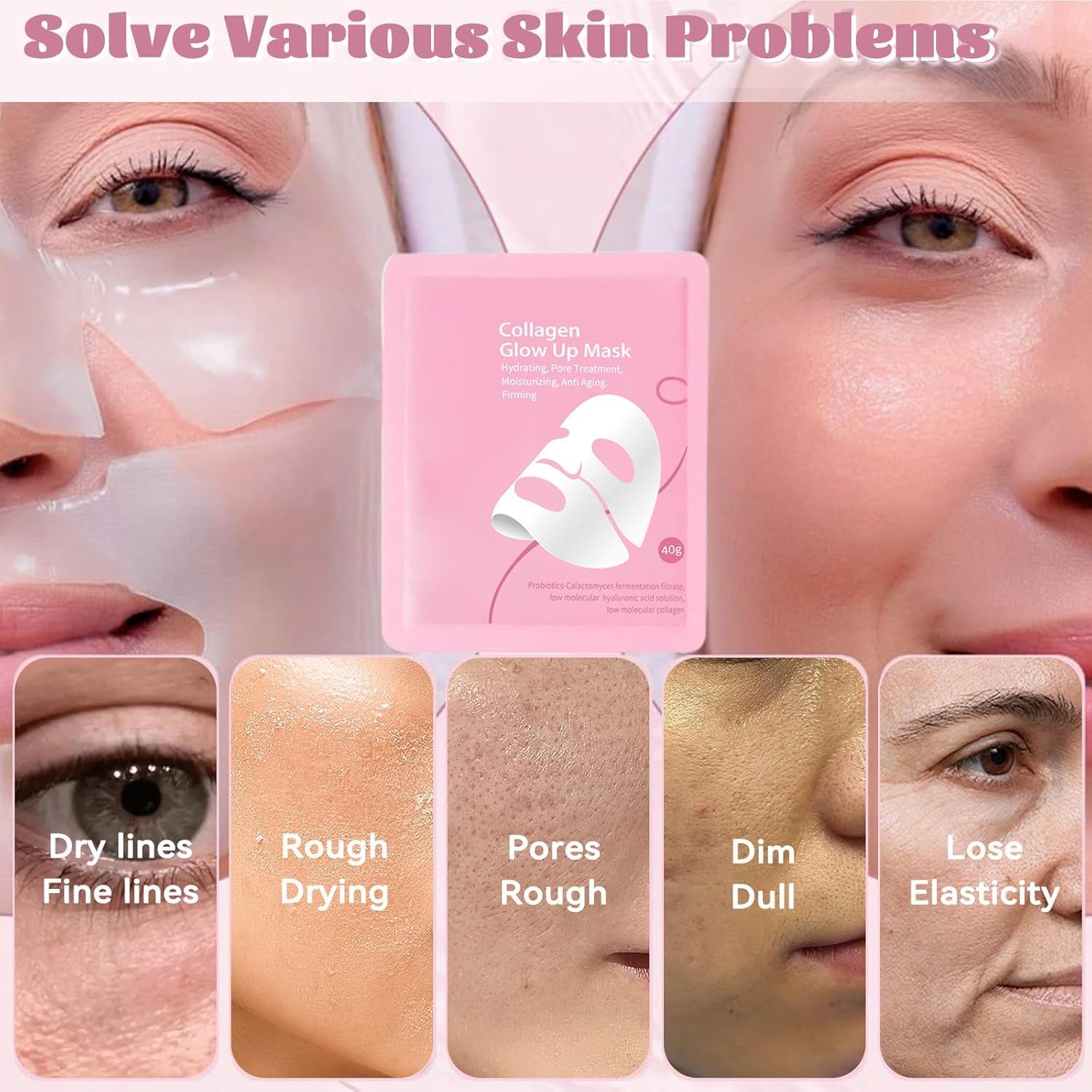 Collagen Glow Up Mask 2.0 – Overnight Hydration & Pore Refinement