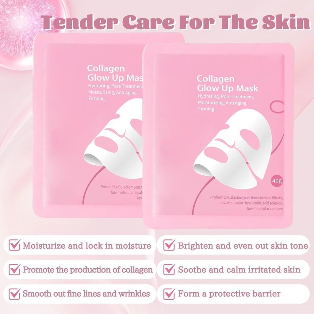 Collagen Glow Up Mask 2.0 – Overnight Hydration & Pore Refinement