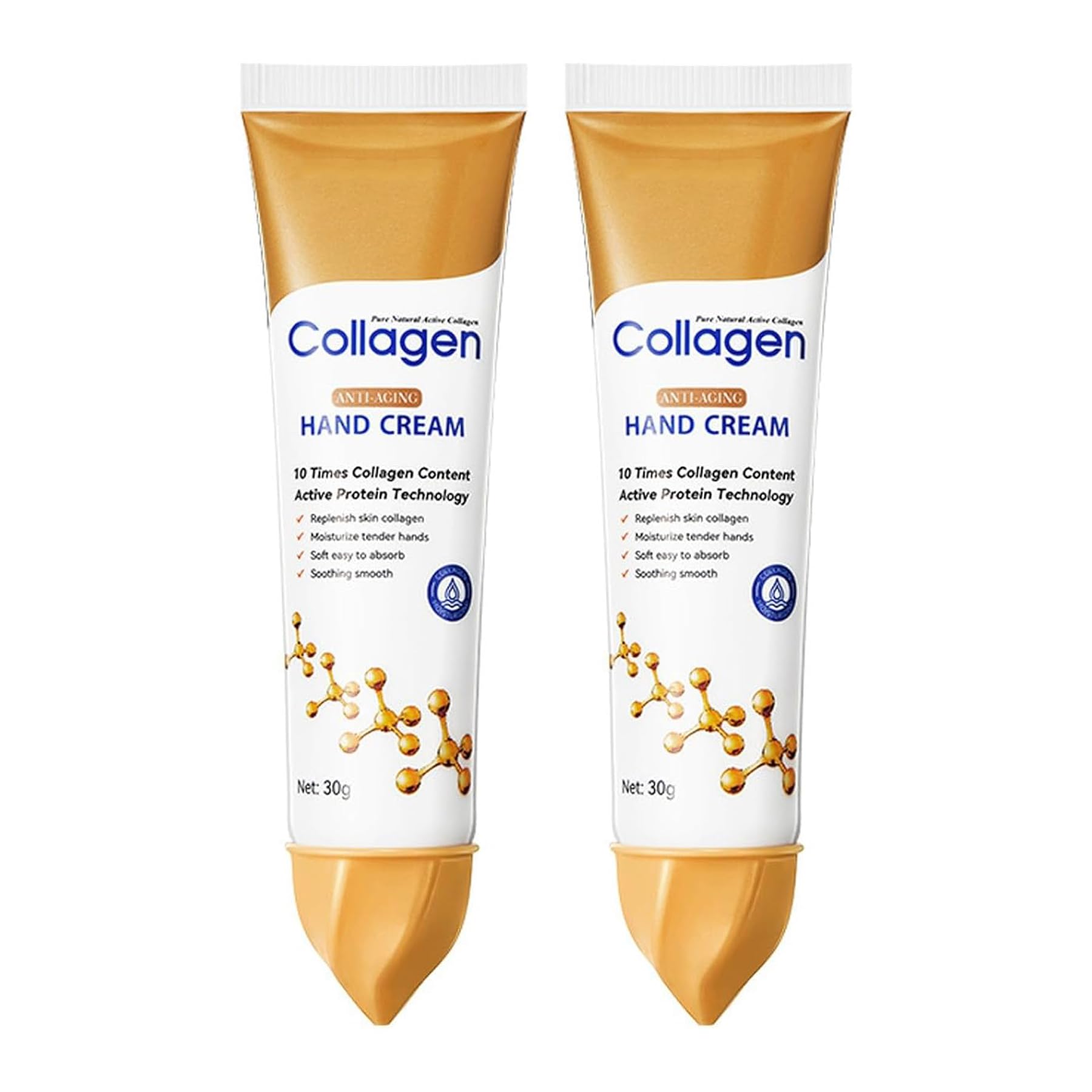 Collagen Hand Cream – 10x Active Formula, Deep Hydration & Firming (2-Pack)