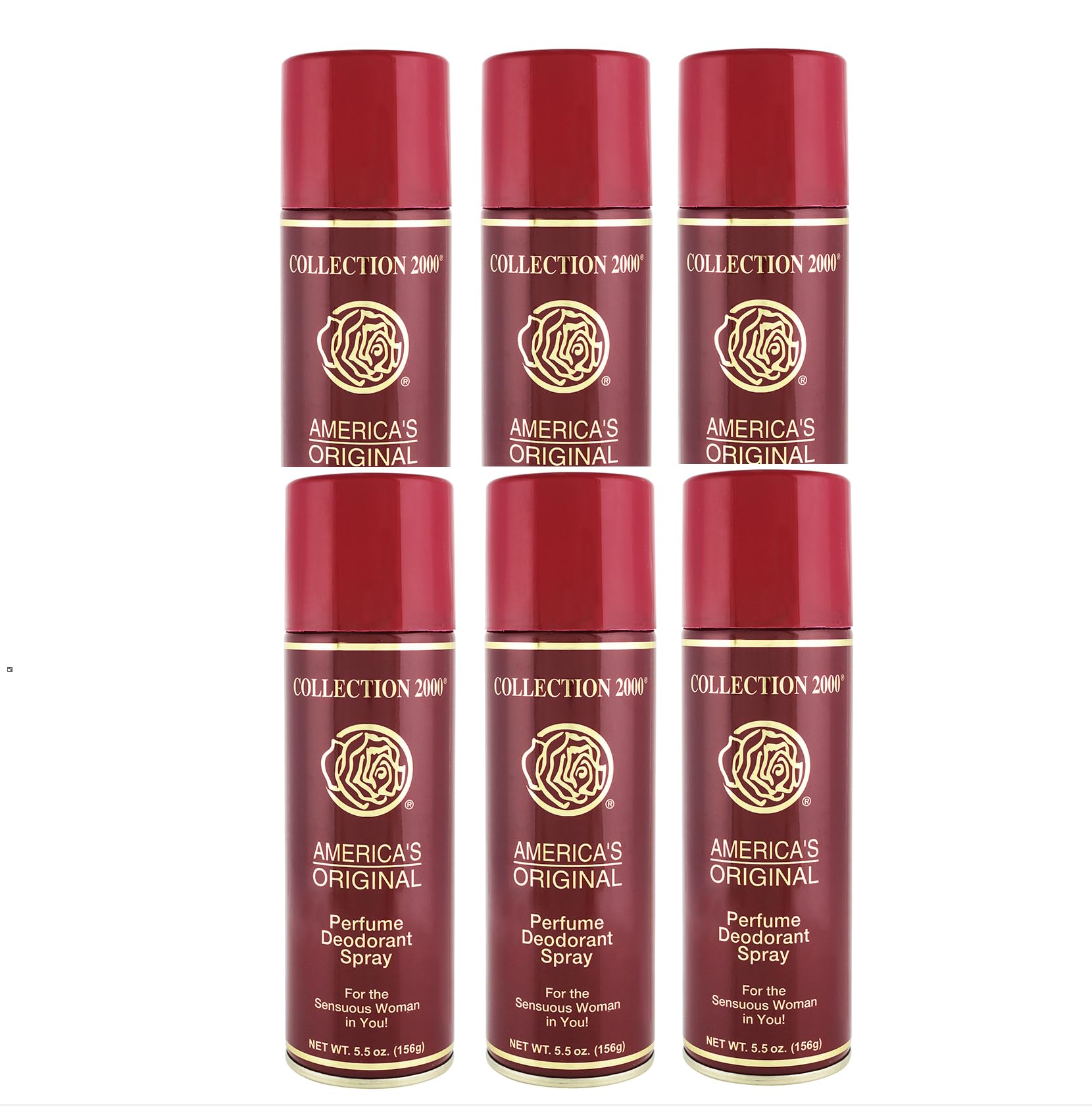 Original Collection 2000 Spray Deodorant for Women – 6 Pack, 5.5oz (156g)