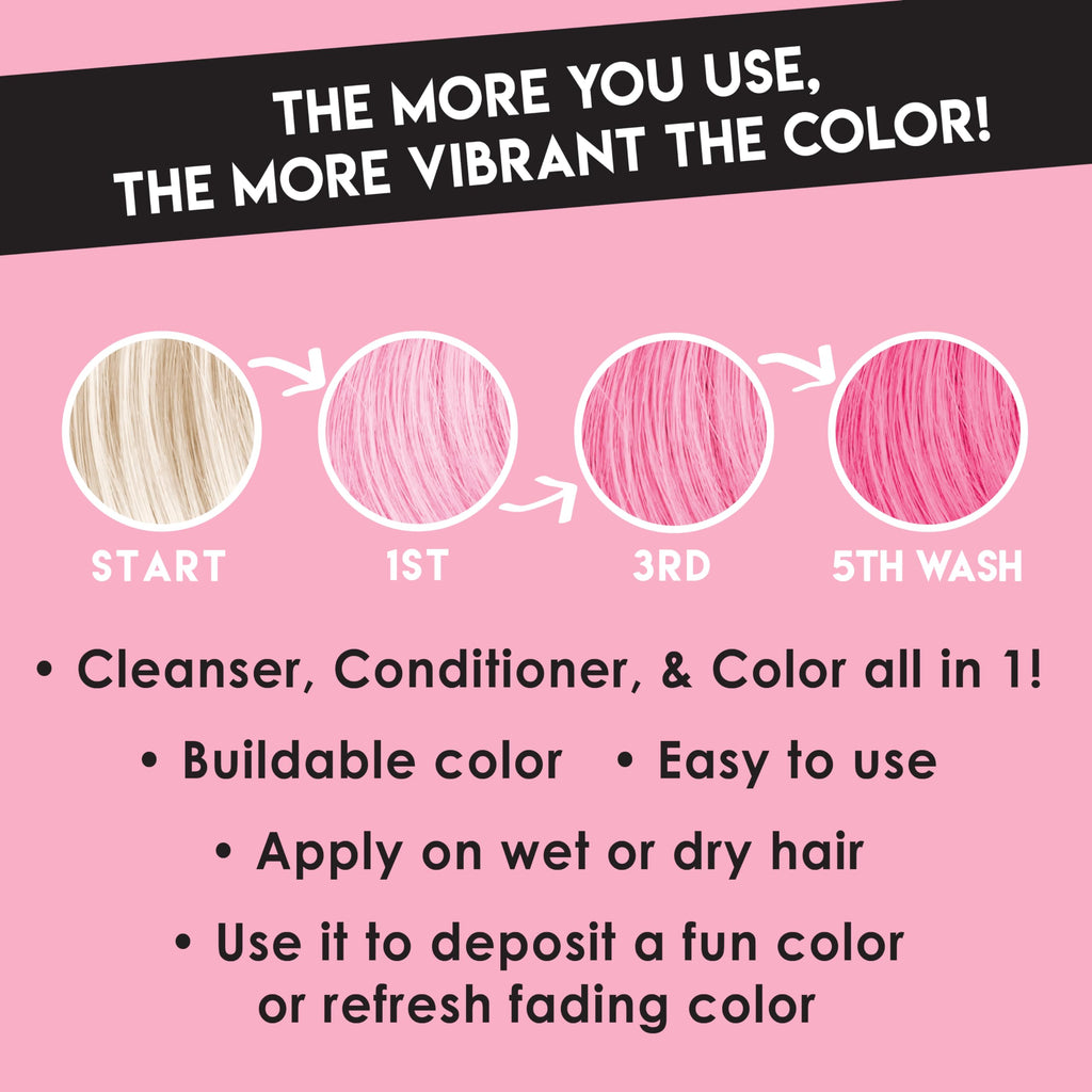 Color Lux Blush Color Cleansing Conditioner - 3-in-1 Color Depositing, Vegan & Sulfate-Free (8.25 oz)