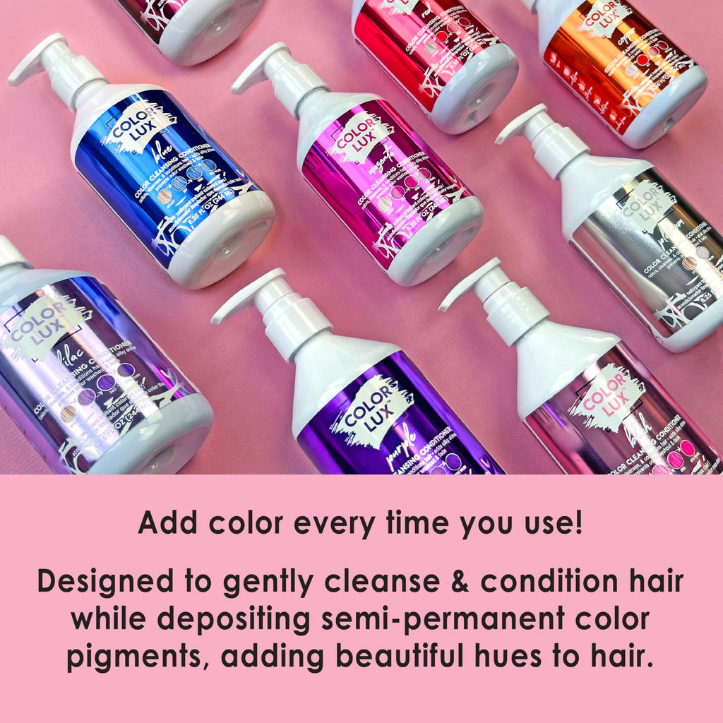 Color Lux Color Cleansing Conditioner Silver — 3-in-1 Color Depositing, Vegan, Sulfate-Free, 8.25 oz