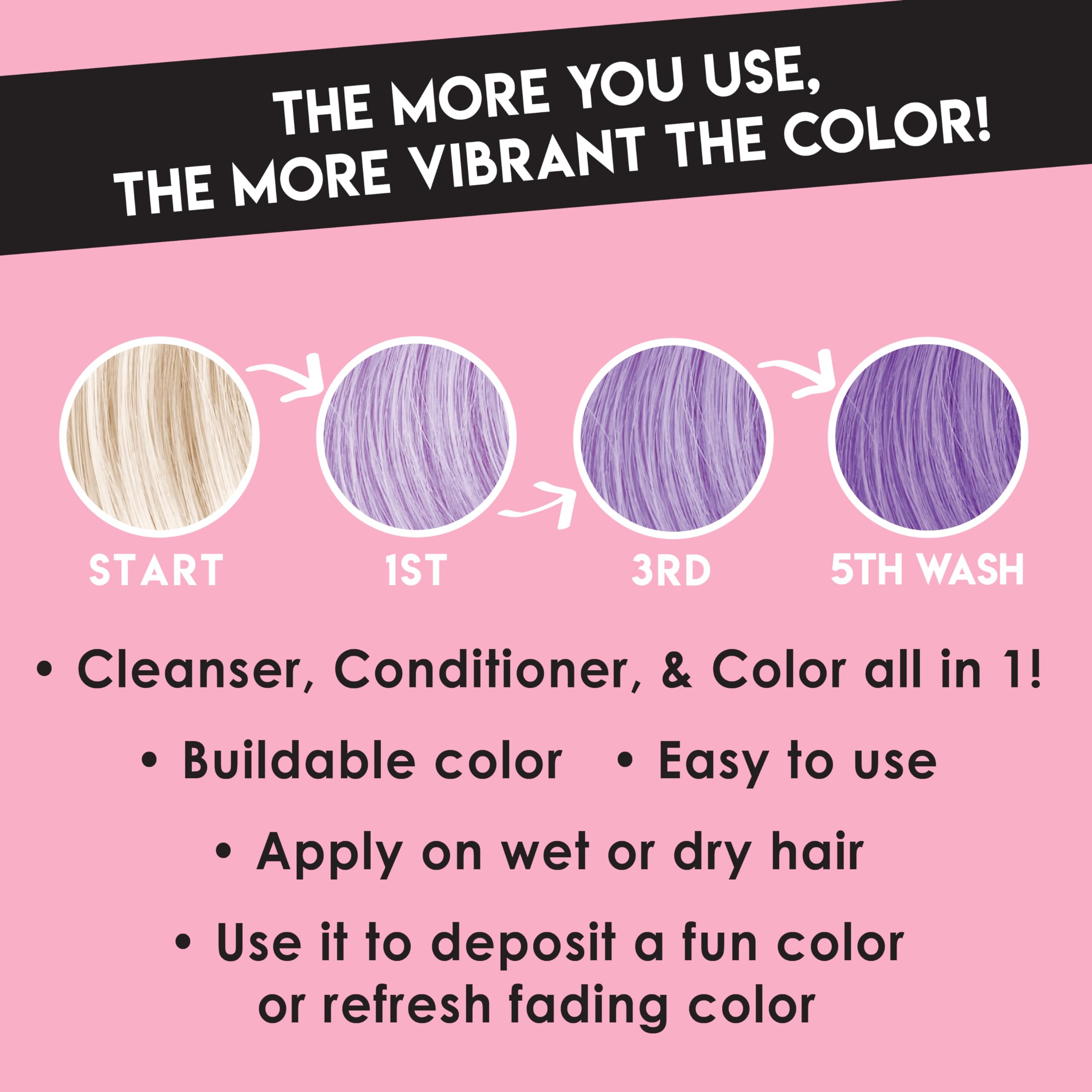 Color Lux Lilac Color Cleansing Conditioner — 3-in-1 Color Depositing, Vegan, Sulfate-Free | 8.25 oz