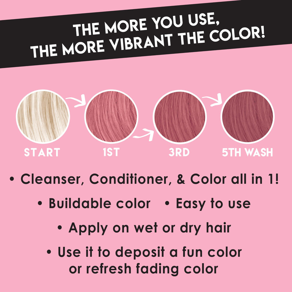 Color Lux Rose Gold Color Cleansing Conditioner – 3-in-1 Color Depositing, Vegan, Sulfate-Free, 8.25 oz