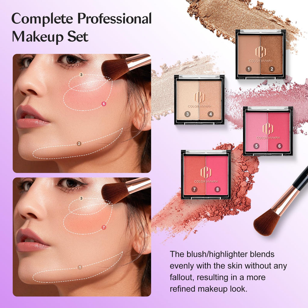 Color Nymph All-in-One Makeup Kit for Teens | 36 Eyeshadows, Lip Oils & More