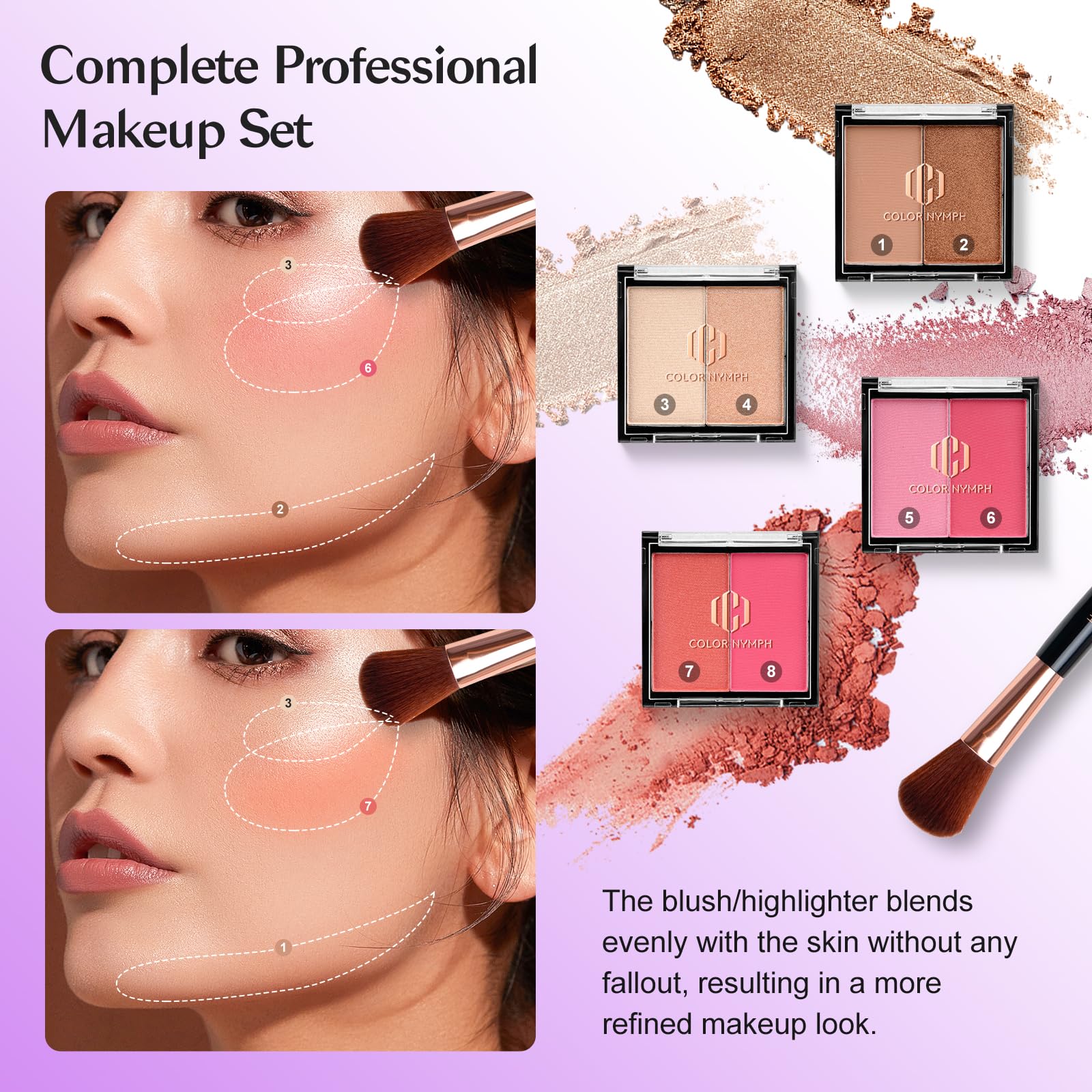 Color Nymph All-in-One Makeup Kit for Teens | 36 Eyeshadows, Lip Oils & More
