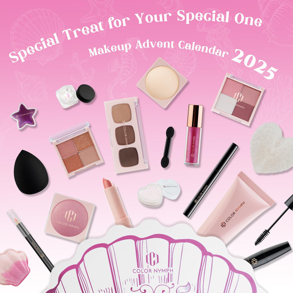 Color Nymph Makeup Advent Calendar 2025 – 24 Days of Surprises Gift Set (Pink)