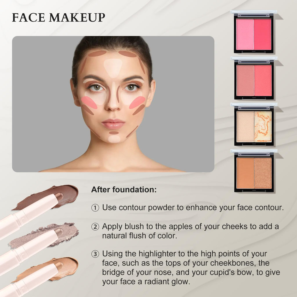 Color Nymph All-in-One Makeup Set for Teens & Women | Train Case Kit