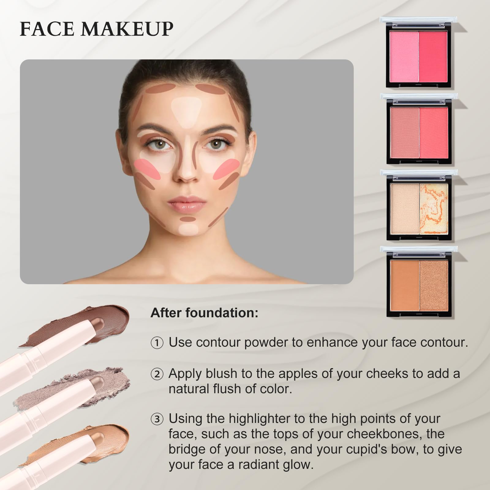 Color Nymph All-in-One Makeup Set for Teens & Women | Train Case Kit