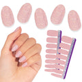 Color Street Blushing in Flushing Nail Strips – Pink Glitter Real Polish