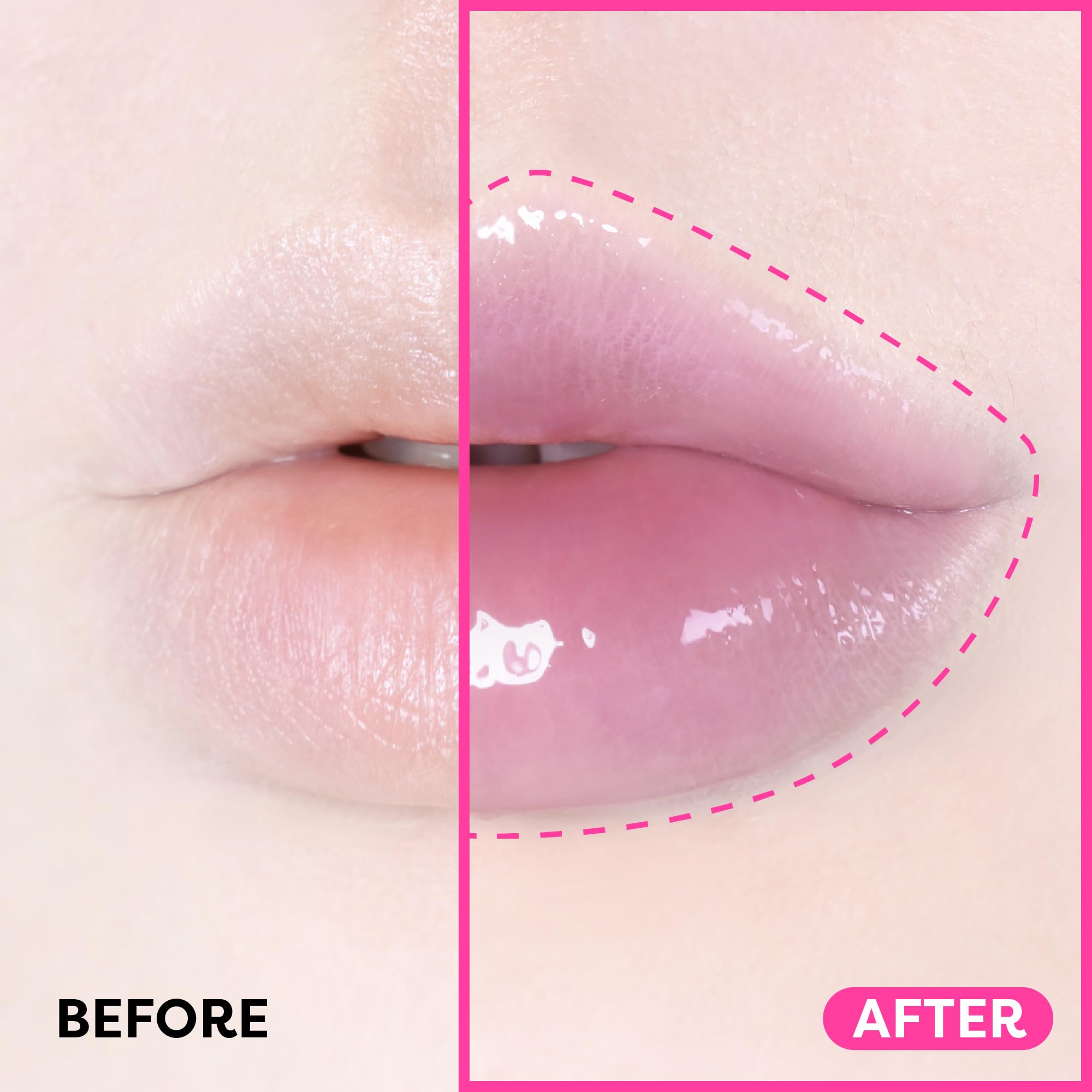 COLORGRAM Fruity Glass Gloss 05 Baby Lychee – Non-Sticky Lip Gloss with Glass Shine