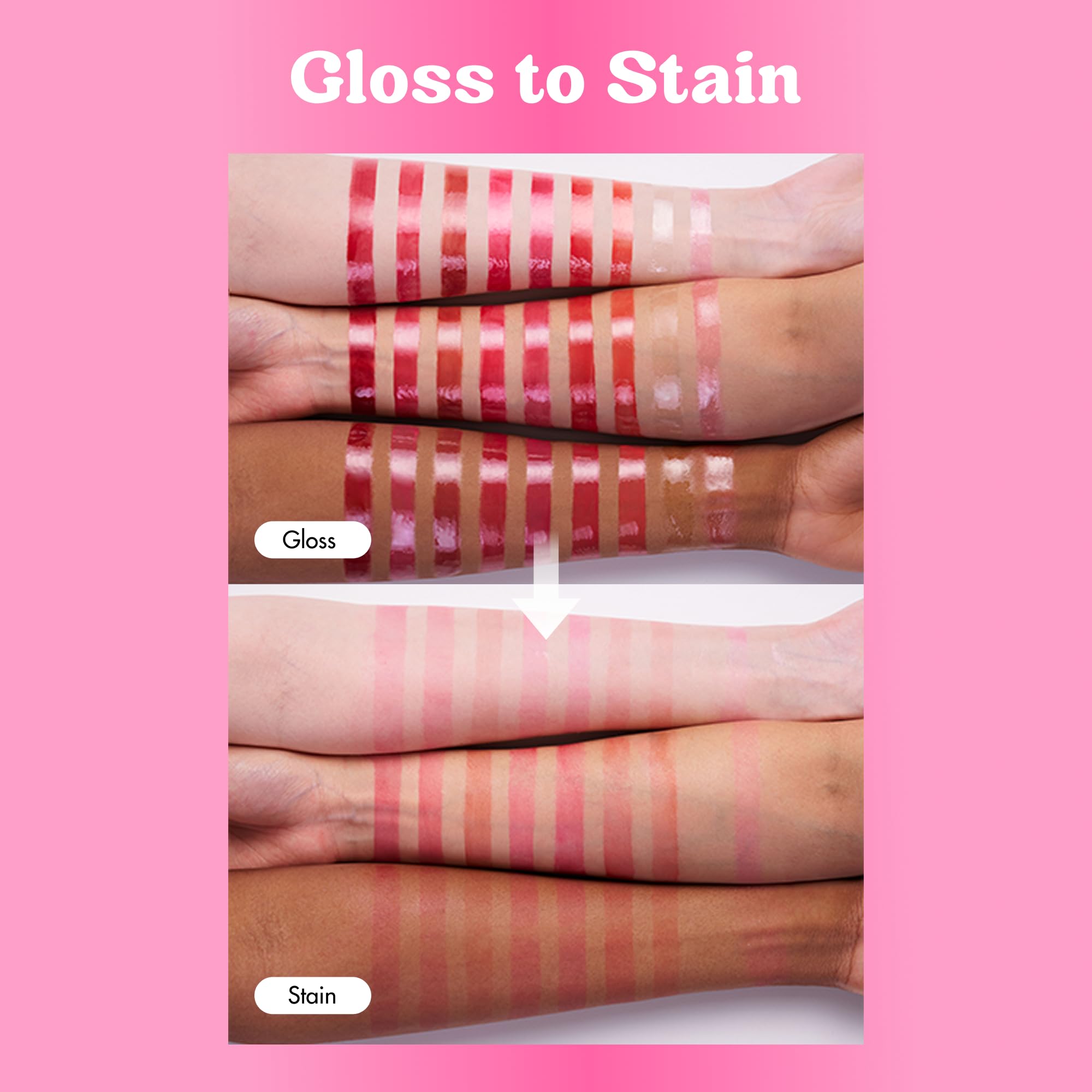COLORGRAM Fruity Glass Tint 08 Lovely Raspberry | Long-Lasting Lip Stain & Glossy Dewy Finish