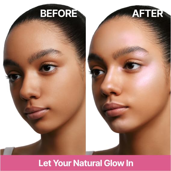COLORGRAM Milk Bling Heartlighter 02 Pink Heart – Silky Smooth Highlighter for Natural Daily Glow