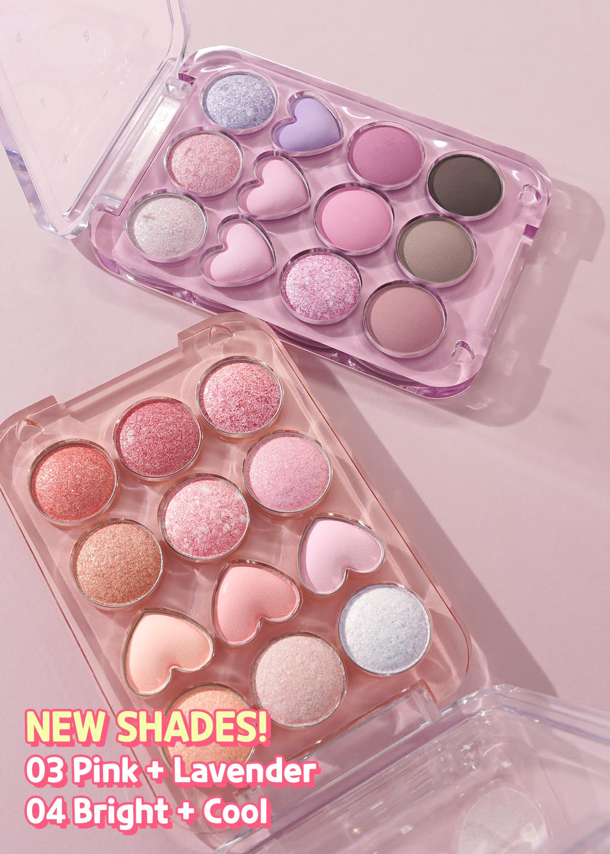COLORGRAM Pin Point Eyeshadow Palette 04 Bright+Cool | Ultra-Blendable Matte & Glitter