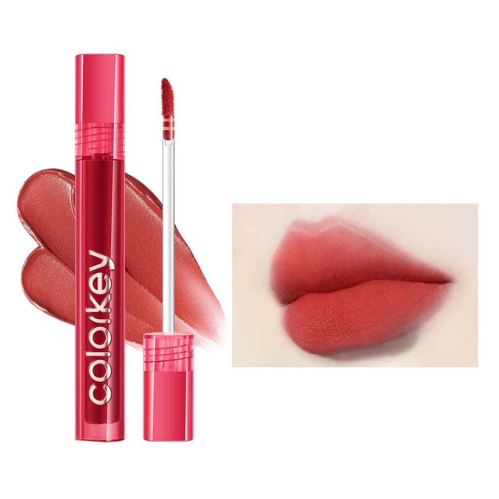 COLORKEY Airy Velvet Lip Tint Maple Ginger – Matte, Longwear Lip Color (O611, 3g)