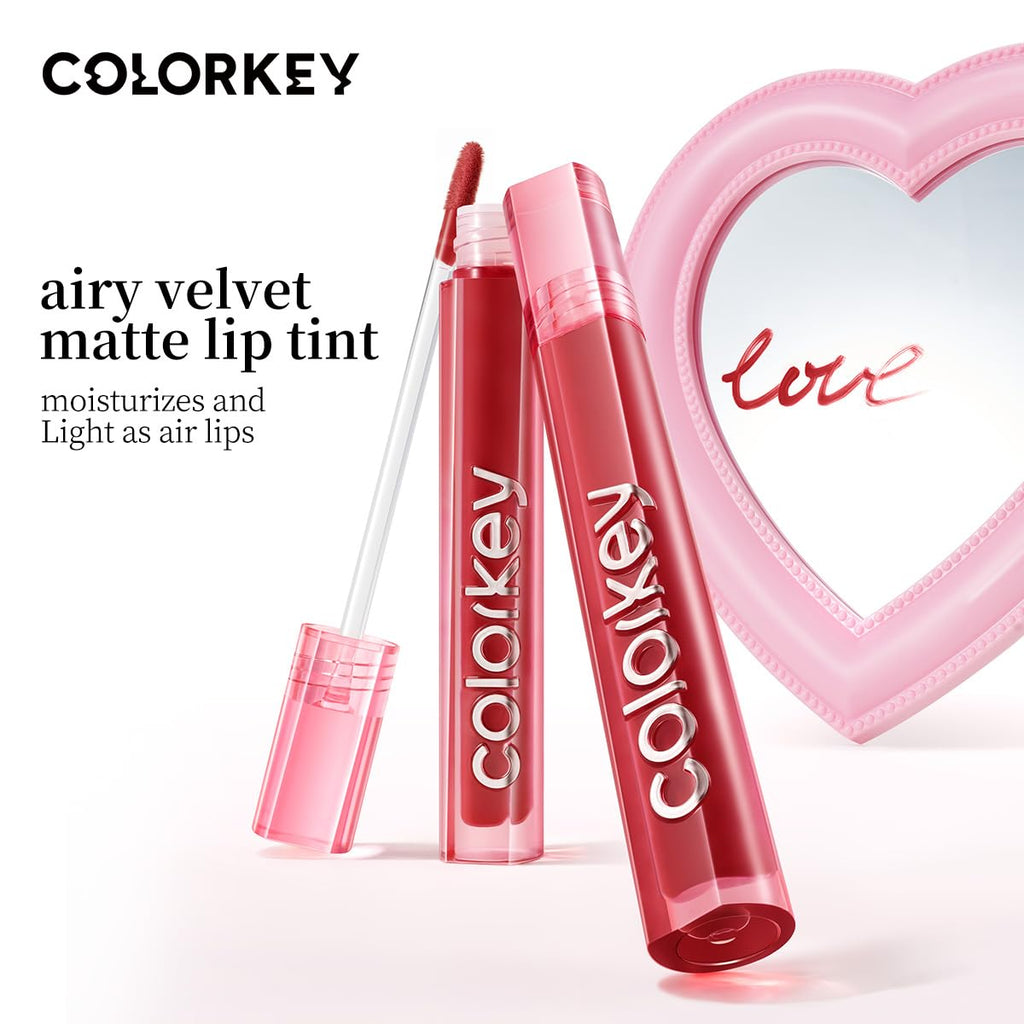 COLORKEY Airy Velvet Lip Tint Matte Finish - B620 Oolong Latte (3g) | Longwear Lip Color