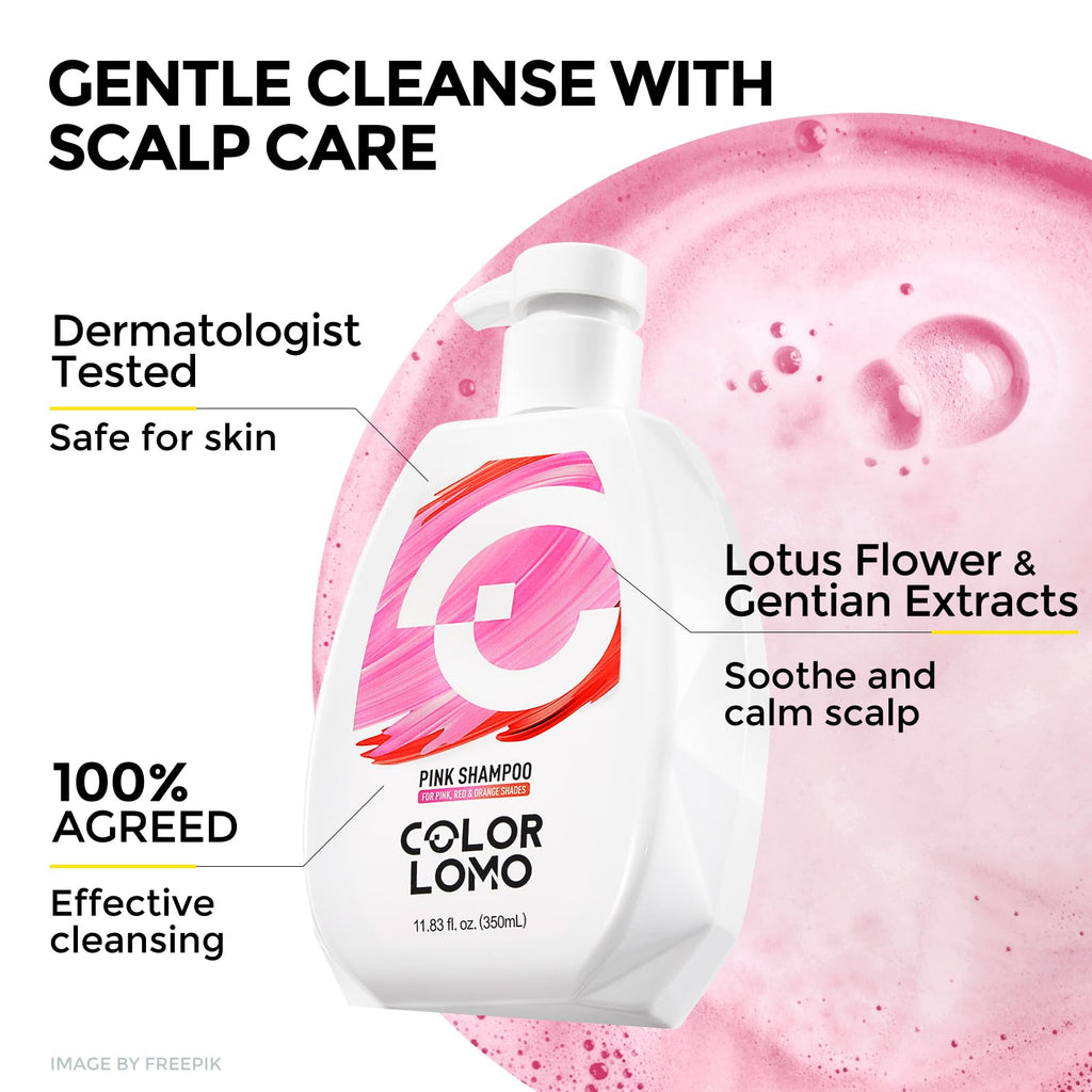 COLORLOMO Ultra Color Safe Shampoo for Pink Hair | Prolong Color Vibrancy & Shine